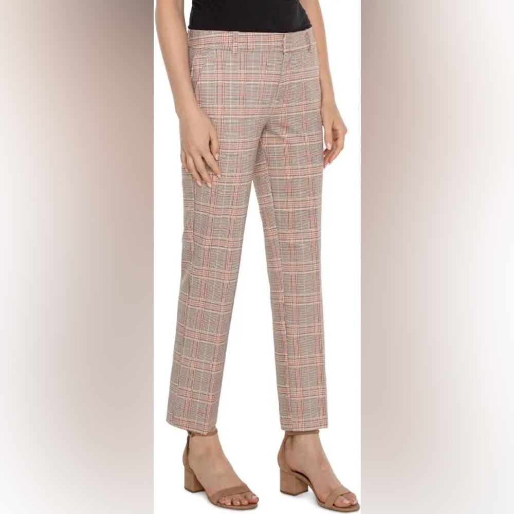 Liverpool woman’s  Plaid Chinos - Tan and Gray